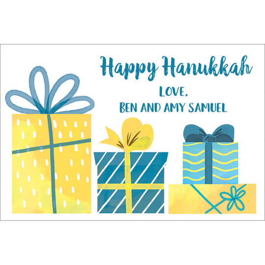Hanukkah Presents Gift Stickers
